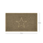 "Star" Embossed Loofah Textured Spaghetti Doormat