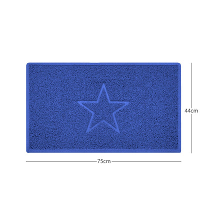 "Star" Embossed Loofah Textured Spaghetti Doormat