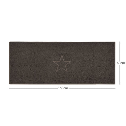 "Star" Embossed Loofah Textured Spaghetti Doormat