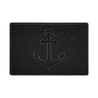 "Anchors Away" Grey Spaghetti Door Mat