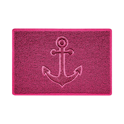 "Anchors Away" Grey Spaghetti Door Mat