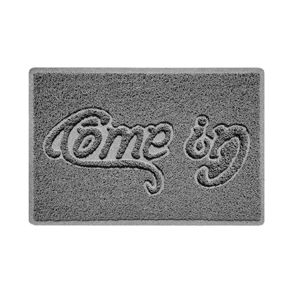 "Come In" Grey Spaghetti Door Mat
