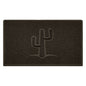 Embossed Spaghetti Outdoor Doormat - Brown