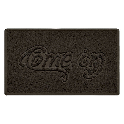 "Come In" Grey Spaghetti Door Mat