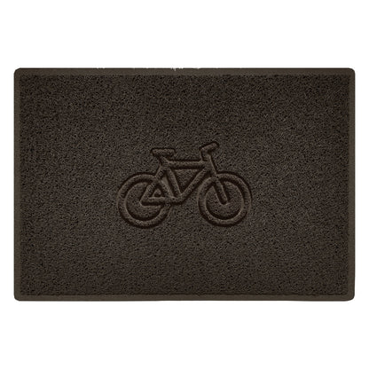 Embossed Spaghetti Outdoor Doormat - Brown