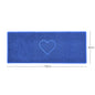 "Heart" Embossed Loofah Textured Spaghetti Door Mat