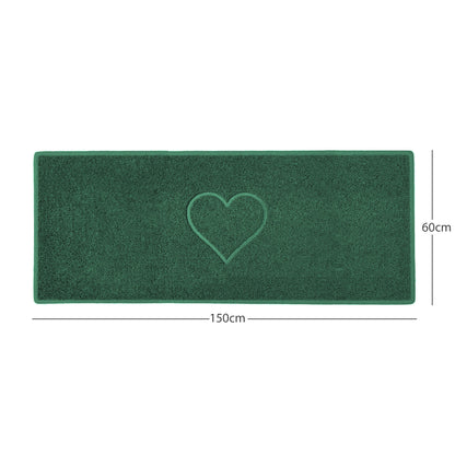 "Heart" Embossed Loofah Textured Spaghetti Door Mat