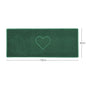 "Heart" Embossed Loofah Textured Spaghetti Door Mat