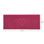"Heart" Embossed Loofah Textured Spaghetti Door Mat
