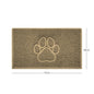 "Paw Print" Embossed Loofah Textured Spaghetti Door Mat