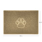"Paw Print" Embossed Loofah Textured Spaghetti Door Mat