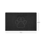 "Paw Print" Embossed Loofah Textured Spaghetti Door Mat