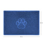 "Paw Print" Embossed Loofah Textured Spaghetti Door Mat
