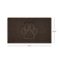 "Paw Print" Embossed Loofah Textured Spaghetti Door Mat