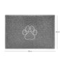 "Paw Print" Embossed Loofah Textured Spaghetti Door Mat