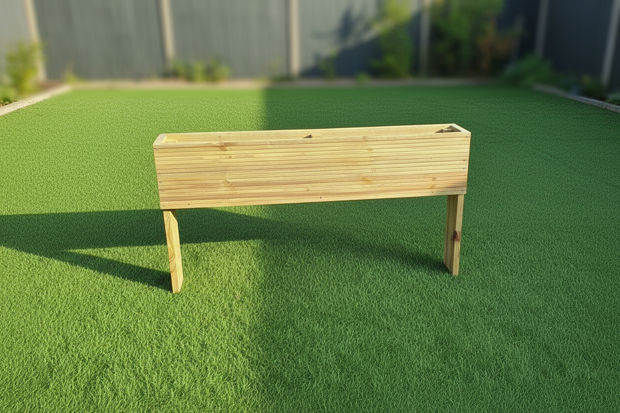 Extra Deep Raised wooden decking planter – Turf Store UK