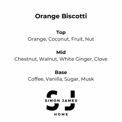 Orange Biscotti Candle - Handmade Soy Wax