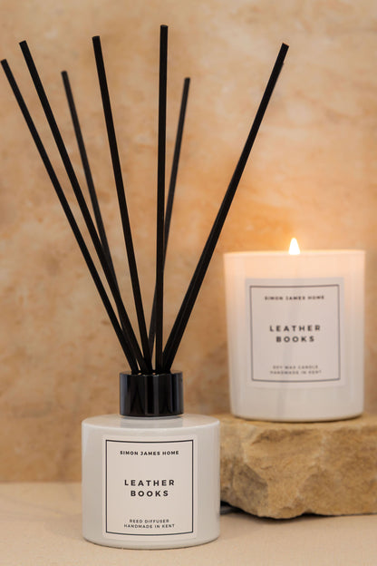 Leather Books Reed Diffuser