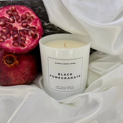 Black Pomegranate Candle - Handmade Soy Wax - Pomegranate Noir Candle