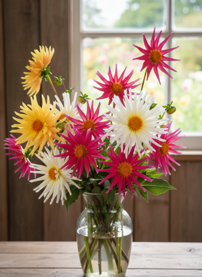 Dahlia Cactus Mixed