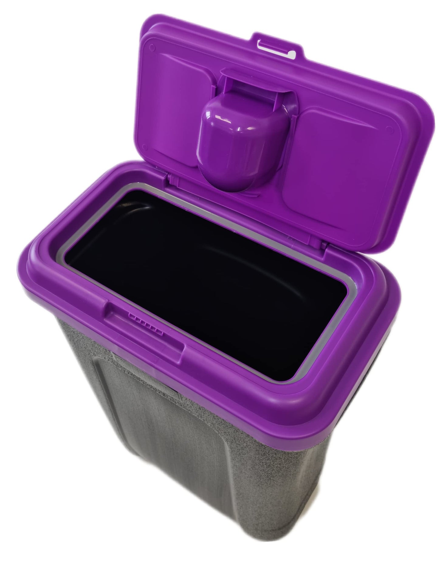 HH Home Hut 35L Large Pet Food Container Dog Cat Animal Storage Bin 16KG Dry Feed 23KG Seed Including Air Tight Seal Purple Lid
