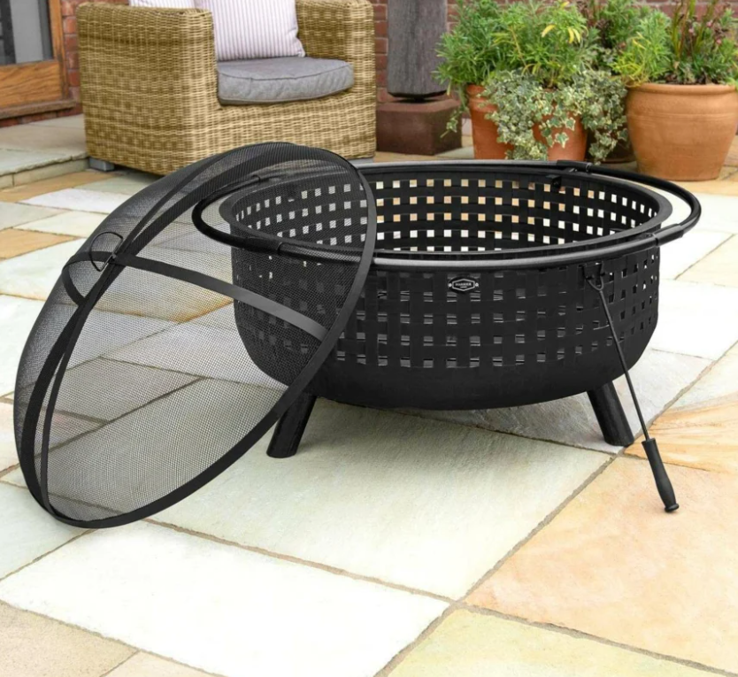 Harrier Woven Outdoor Fire Pit BBQ 42 inch