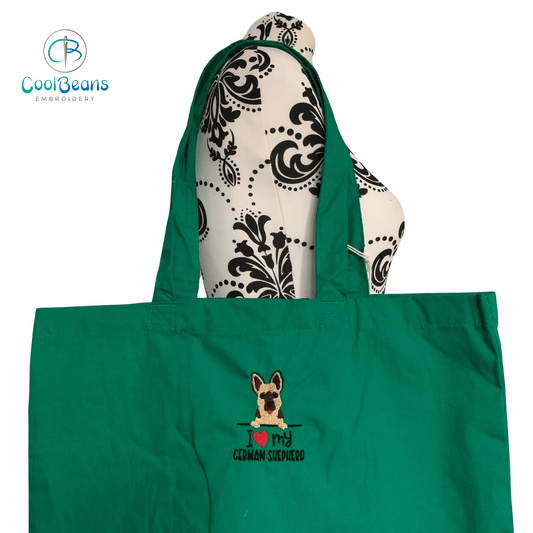 German Shepherd Dog Tote / Shopper Bag - Personalised