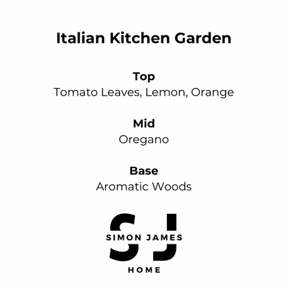Italian Kitchen Garden Candle - Luxury Soy Wax - Botanical Candle