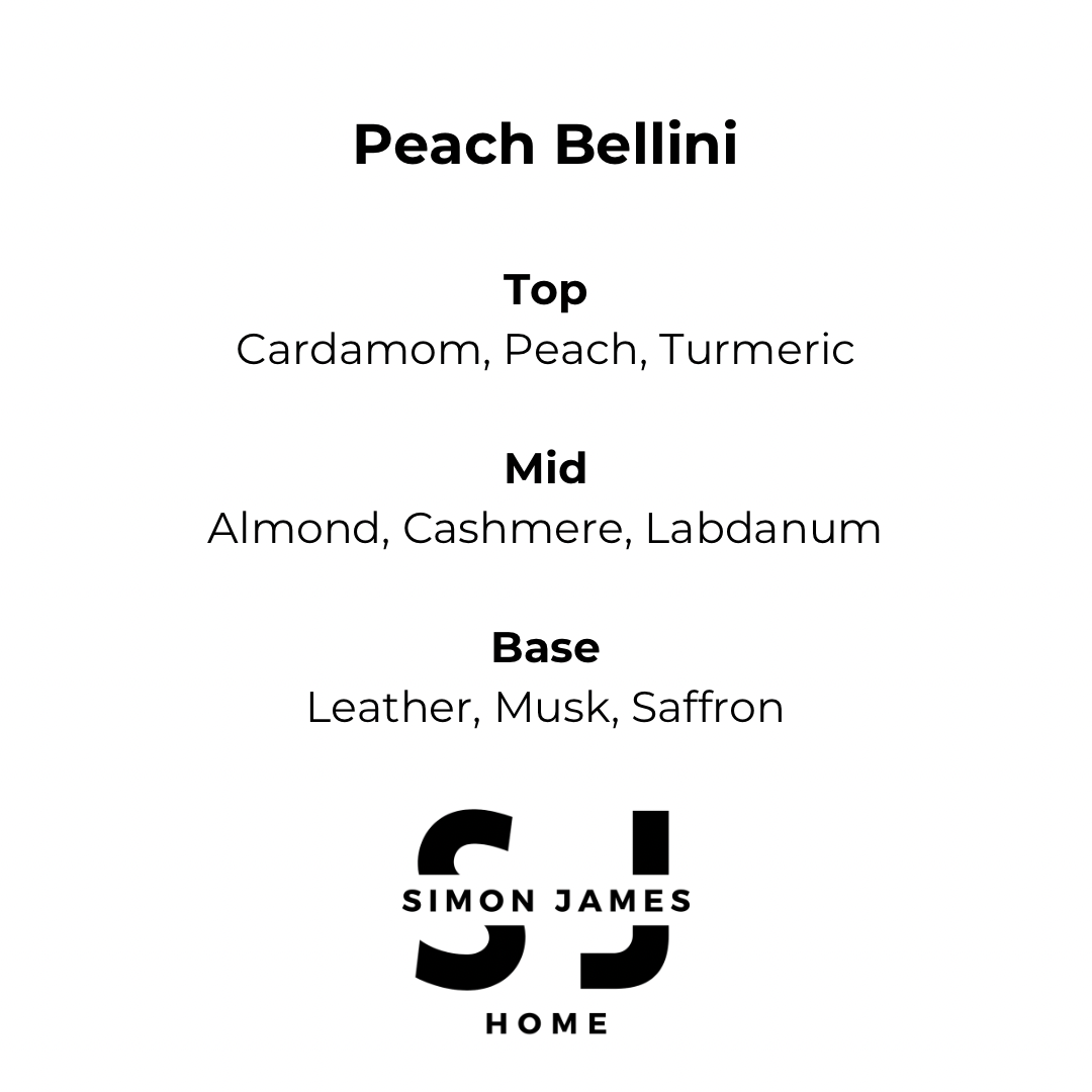 Peach Bellini Candle - Luxury Soy Wax