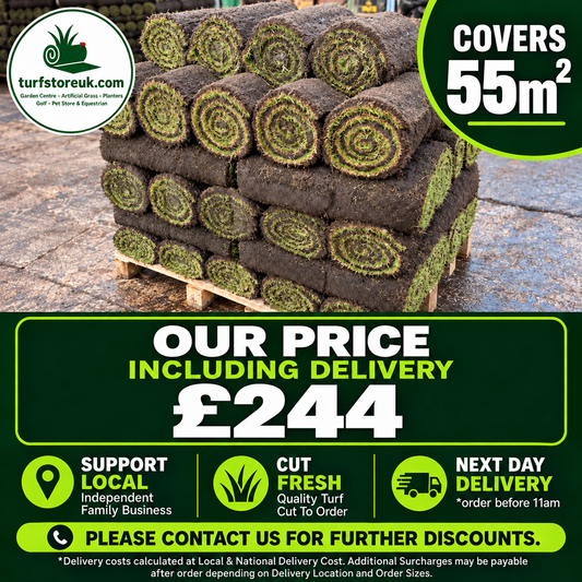 55 Quality Turf Rolls £244 Including Delivery