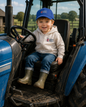 Baby Farmer Hoodie Embroidered Support British Farmers