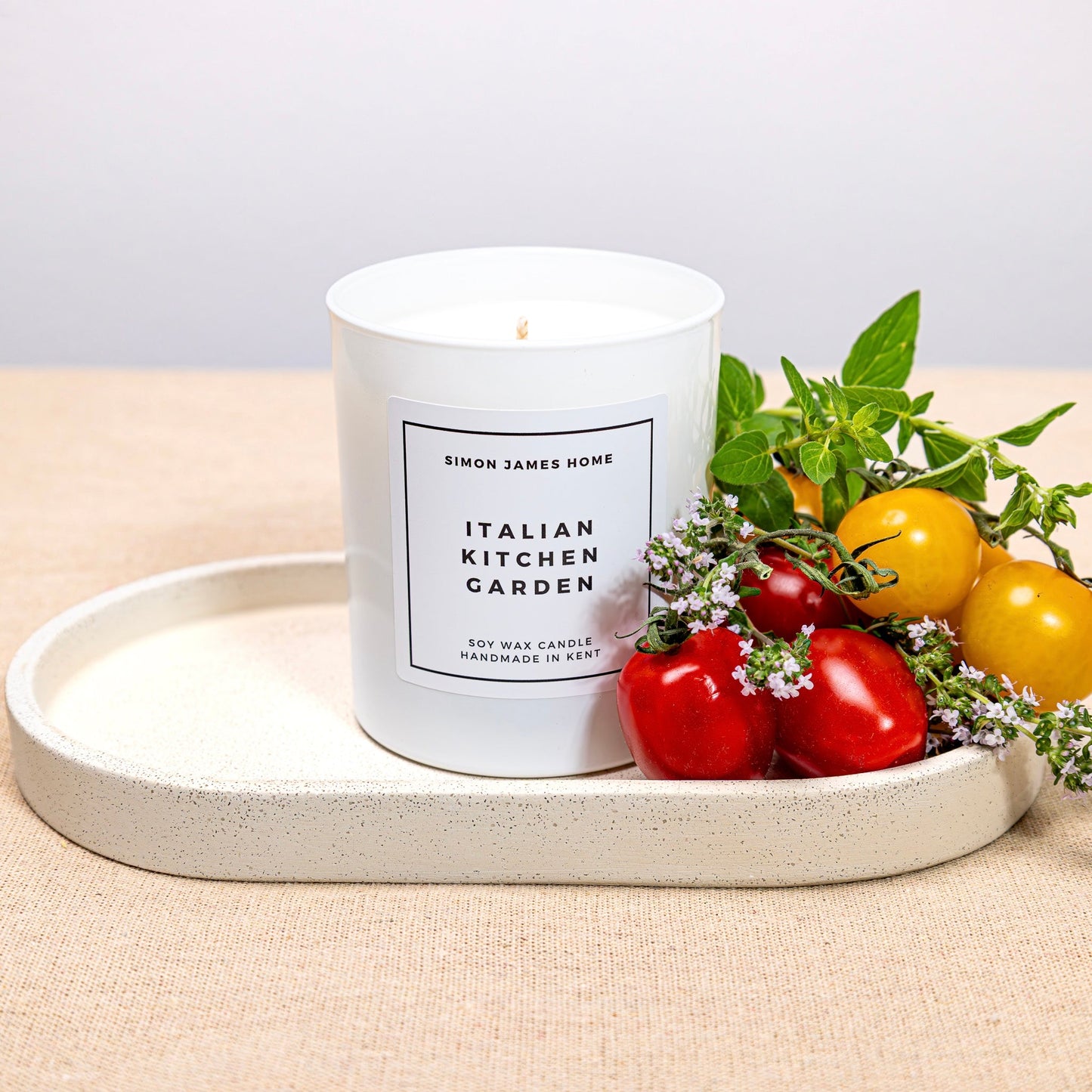 Italian Kitchen Garden Candle - Luxury Soy Wax - Botanical Candle