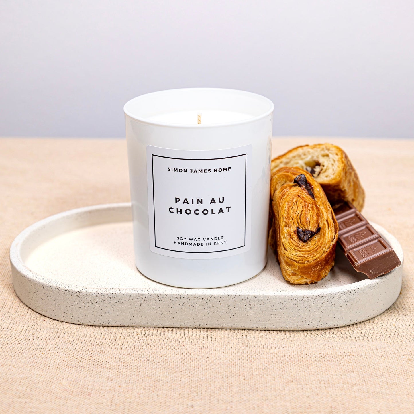 Pain au Chocolat Candle - Luxury Soy Wax - Simon James Home