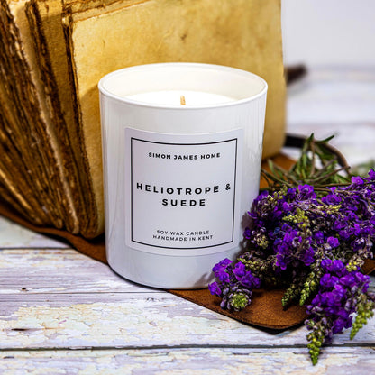 Heliotrope & Suede Candle - Luxury Soy Wax