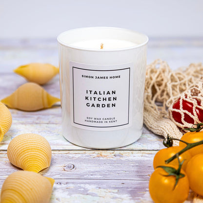 Italian Kitchen Garden Candle - Luxury Soy Wax - Botanical Candle