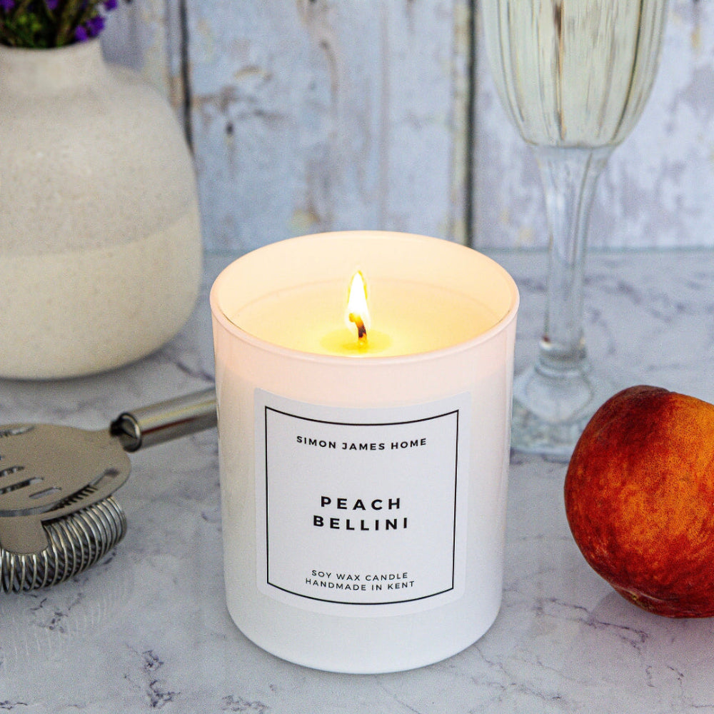 Peach Bellini Candle - Luxury Soy Wax