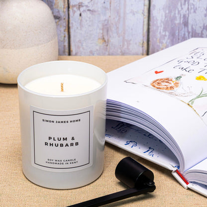 Plum & Rhubarb Candle - Luxury Soy Wax