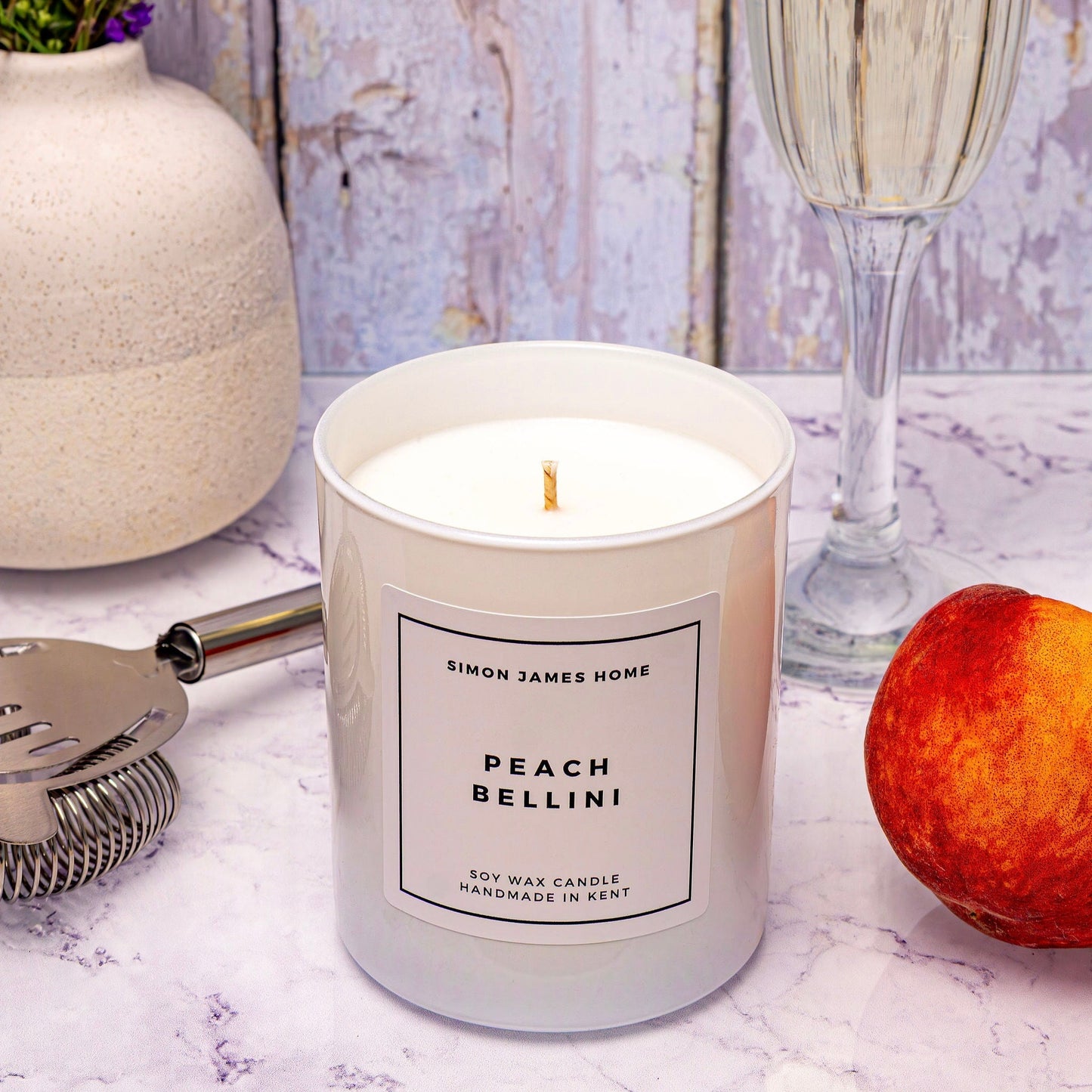 Peach Bellini Candle - Luxury Soy Wax