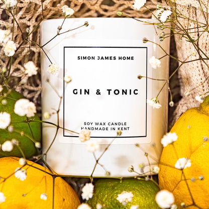 Gin & Tonic Candle - Luxury Soy Wax
