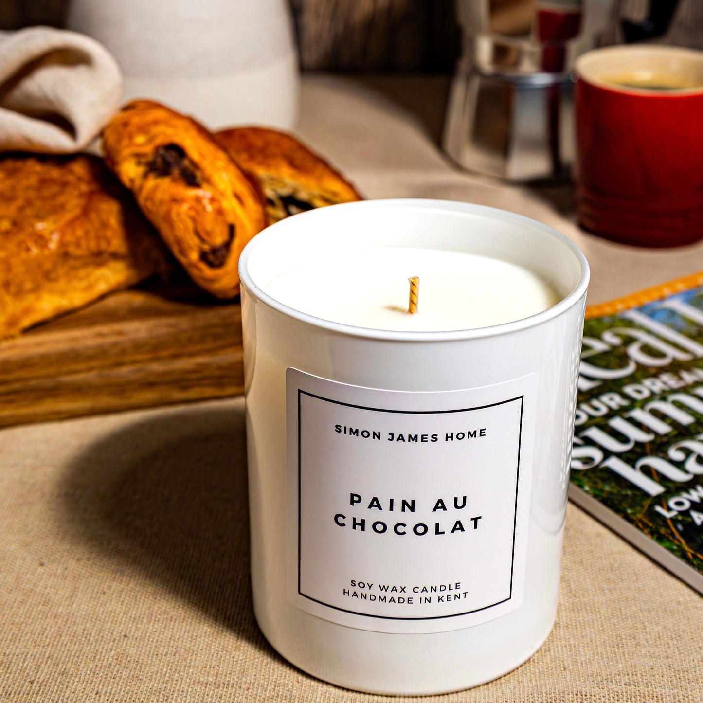 Pain au Chocolat Candle - Luxury Soy Wax - Simon James Home