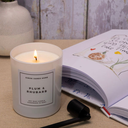 Plum & Rhubarb Candle - Luxury Soy Wax