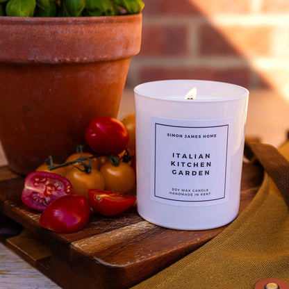 Italian Kitchen Garden Candle - Luxury Soy Wax - Botanical Candle