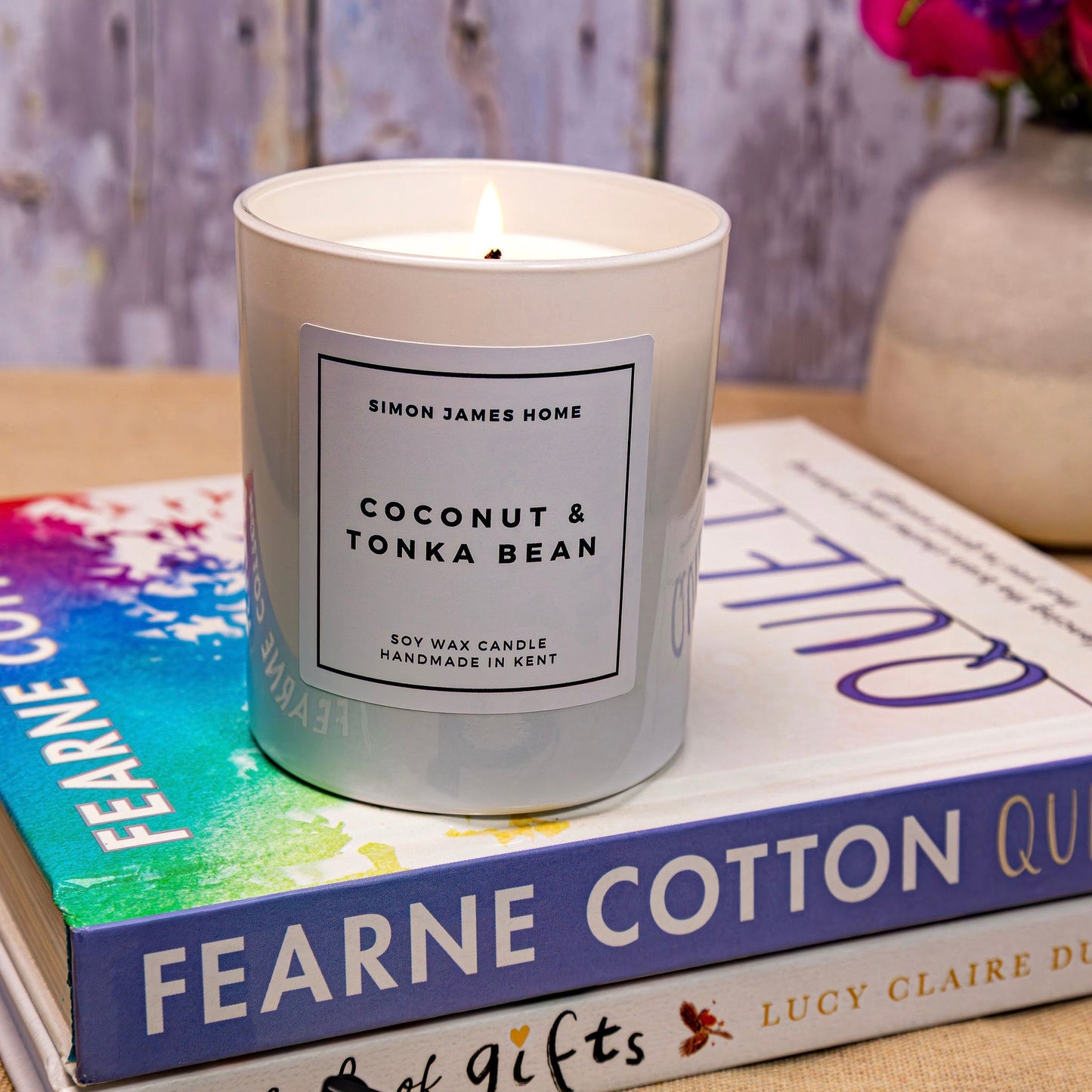 Coconut & Tonka Bean Candle - Luxury Soy Wax - Handmade Coconut Candle