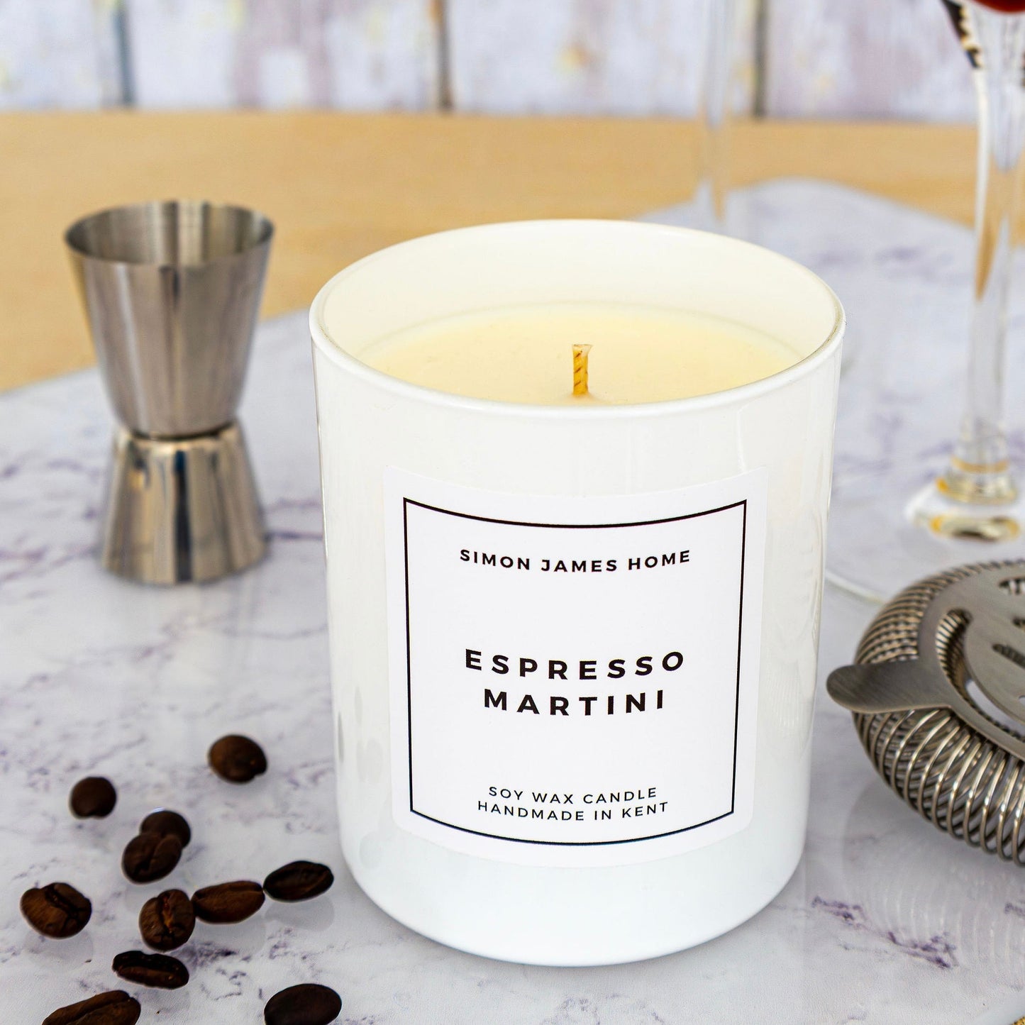 Espresso Martini Candle - Luxury Soy Wax Coffee Candle
