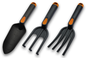 3 Piece Garden Tool Set with Fiberglass Handles
