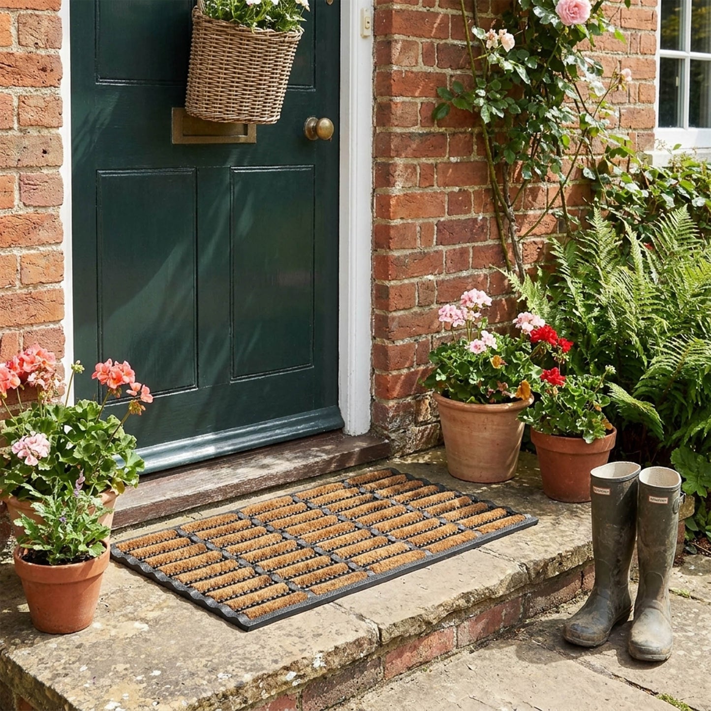 Rubber and Coir Scraper Door Mat