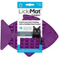 LickiMat Casper, Fish-Shaped Cat Slow Feeders for Feline Boredom and Anxiety Reduction; Perfect for Food, Treats and Anxiety Reduction, Purple