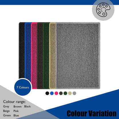 "Star" Embossed Loofah Textured Spaghetti Doormat