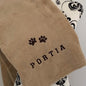 Pet Fleece Blanket - Paw Prints - Personalised - Dog / Cat