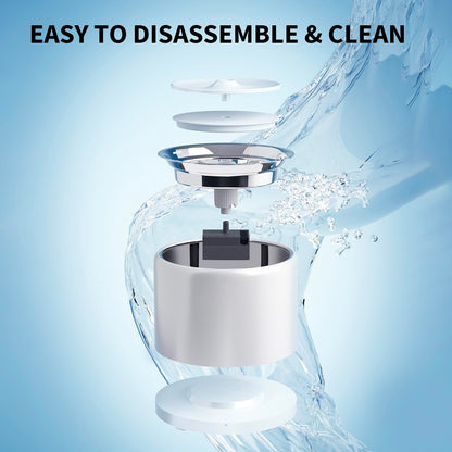 PETKIT Cat Water Fountain, UVC Wireless Pump, APP Control, 1.8L Cat Fountain Stainless Steel, Ultra Quiet, Hygienic Fresh Water for Cats Dogs, 3 Working Mode, Smart LED Light, Activated Carbon Filter